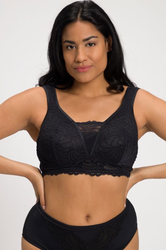 Bralette en dentelle, sans armatures - bonnet B-F.