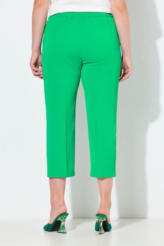 Pantalon 7/8 à pinces. Taille élastique
