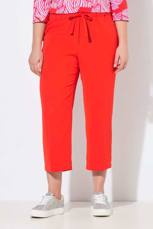 Pantalon 7/8 à pinces. Taille élastique