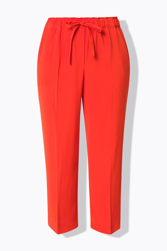 Pantalon 7/8 à pinces. Taille élastique