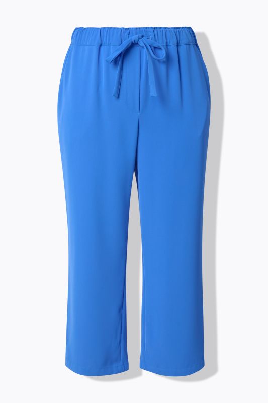 Pantalon 7/8 à pinces. Taille élastique