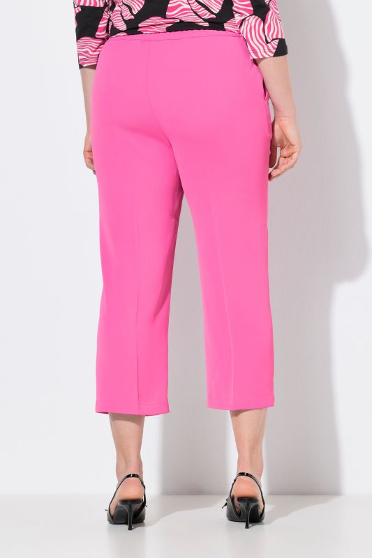 Pantalon 7/8 à pinces. Taille élastique