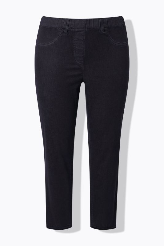 Pantalon 7/8 Sienna. Jambe étroite et ourlet frangé