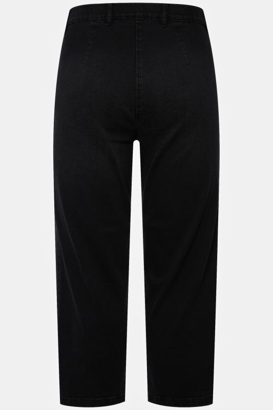 Jean Mony 7/8. Taille élastique. Poches zippées