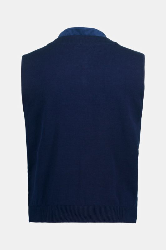 Gilet en velours, s'inspirant des tenues traditionnelles bavaroises. Col montant, dos en maille. Jusqu'à la taille 70.