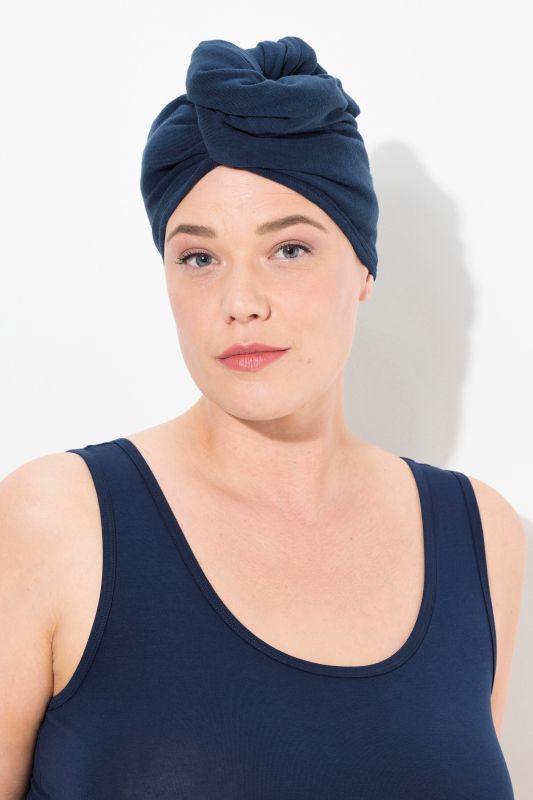 Serviette turban, bouton et boucle