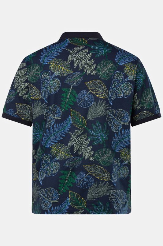 Polo JP1880 dans un imprimé intégral. Manches courtes et col polo. Jusqu'au 8XL.