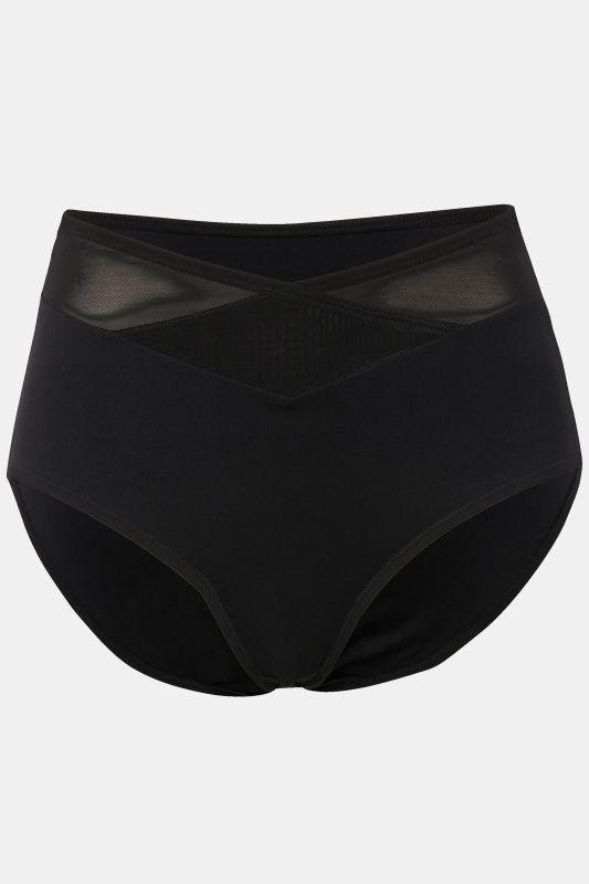 Culotte maxi sculptante. Taille haute et large en mesh