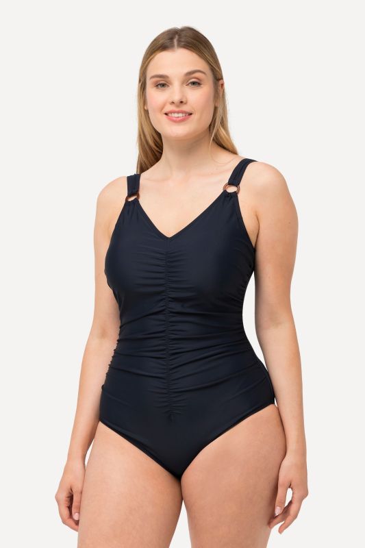 Maillot de bain, bonnets souples. Anneaux fantaisie. Matière recyclée