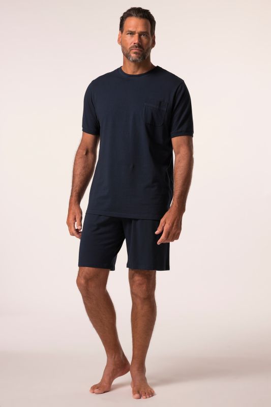 Pyjama en jersey chiné, deux pièces (short & T-shirt) - jusqu'au 8 XL