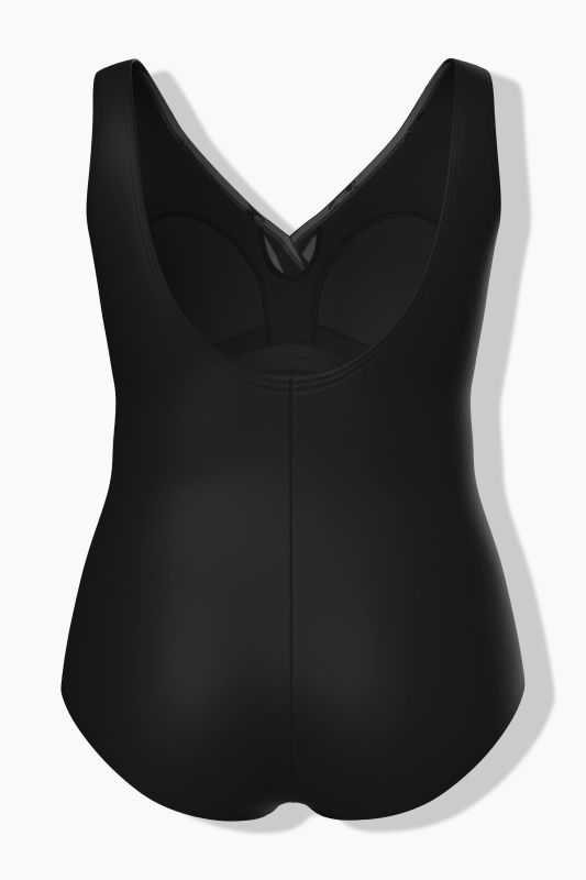 Maillot de bain, bonnets souples. Drapé et rayures. Matière recyclée