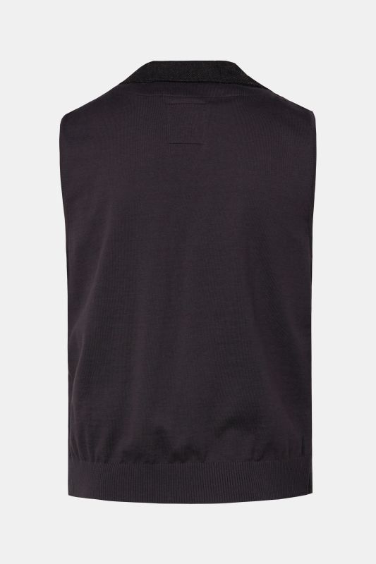 Gilet en tweed JP 1880 avec technologie FLEXNAMIC®, cols à revers, dos en maille