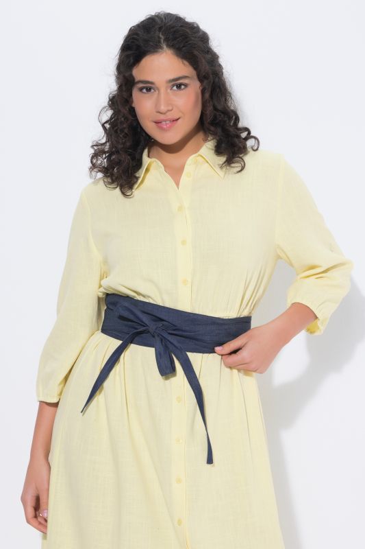 Ceinture à nouer, aspect jean, taille unique