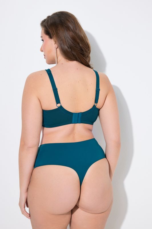 Soutien-gorge à armatures TruYou, dentelle transparente et rubans fantaisie - bonnet C-F