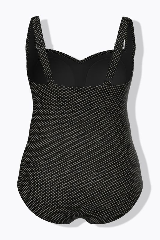 Maillot à bonnets souples. Doublure Powermesh sur la poitrine. Reflets métalliques