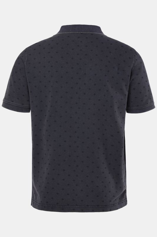 Polo JP 1880 à manches courtes, tissu piqué dans un imprimé all-over, style vintage - jusqu'au 8&nbsp