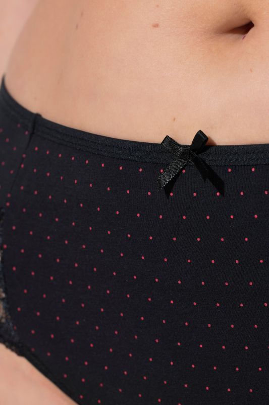 Culottes hautes en lot de 3, ourlet en dentelle, pour une position assise confortable