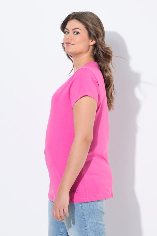 T-shirt à col V et manches 1/2. OEKO-TEX Made in Green