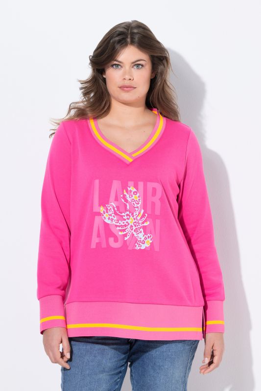 Sweat à col V et manches longues