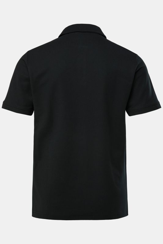 Polo JP 1880 à manches courtes, tissu piqué et fermeture zippée - jusqu'au 8 XL