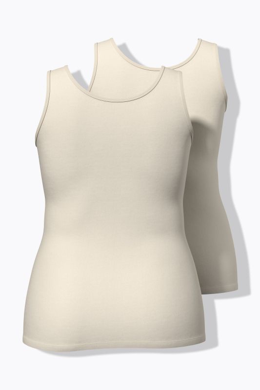 Lot de 2 débardeurs à encolure ronde