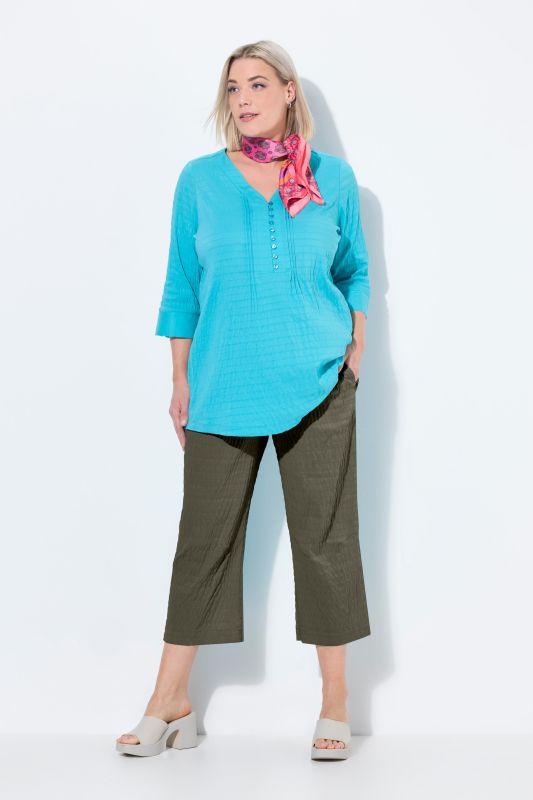 Pantalon 7/8 Ruby, jambe droite. Genoux préformés et taille élastique