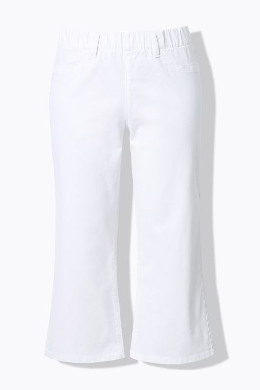 Jupe-culotte Mary en jean. Jambe large et taille élastique