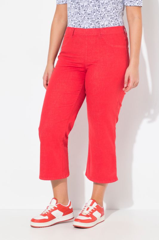 Jupe-culotte Mary en jean. Jambe large et taille élastique