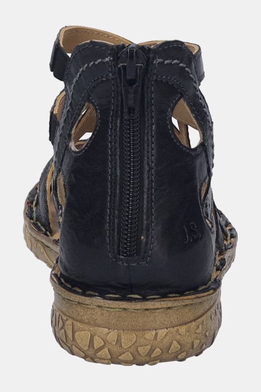 Spartiates en cuir Josef&nbsp;Seibel, fermeture zippée - largeur confortable