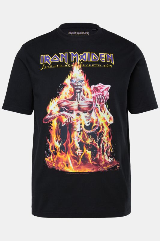 T-shirt JP 1880 à manches courtes, groupe Iron Maiden – jusqu'au 8 XL