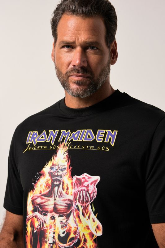 T-shirt JP 1880 à manches courtes, groupe Iron Maiden – jusqu'au 8 XL