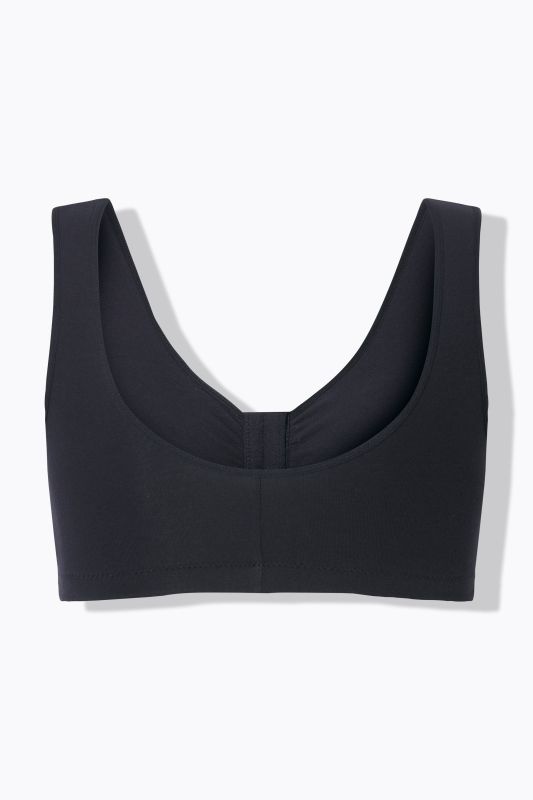 Brassière en coton, fermeture à l'avant