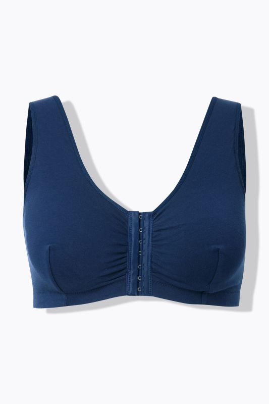 Brassière en coton, fermeture à l'avant
