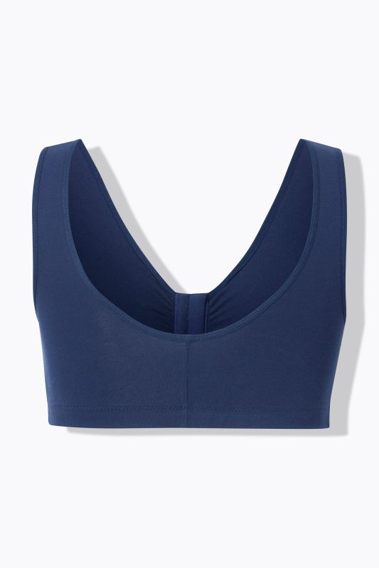Brassière en coton, fermeture à l'avant