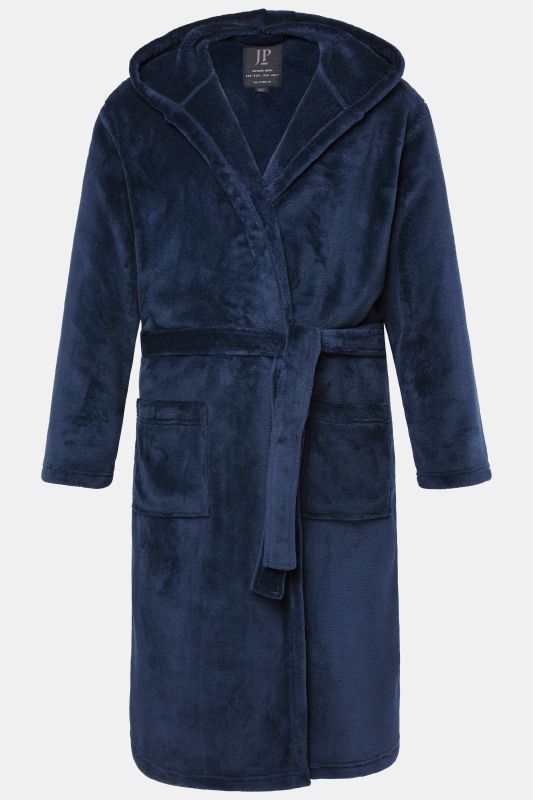 Peignoir JP 1880 en microfibres, ceinture à nouer, collection Homewear - jusqu'au 8 XL