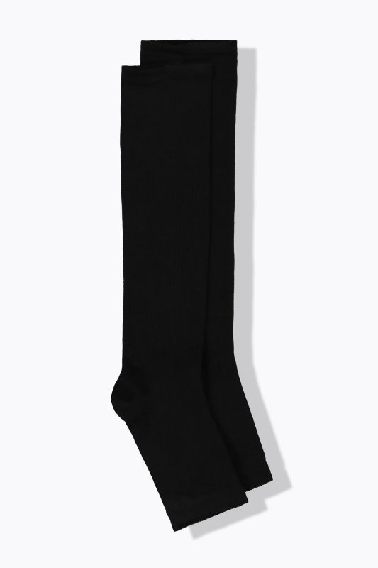 Mi-bas de contention, pied ouvert