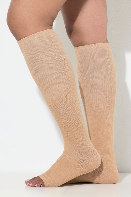 Mi-bas de contention, pied ouvert