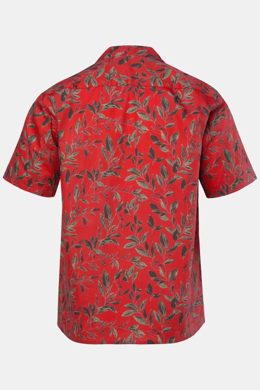 Chemise JP 1880 imprimé à fleurs, manches courtes et col cubain, coupe Cuba Fit - jusqu'au 8 XL