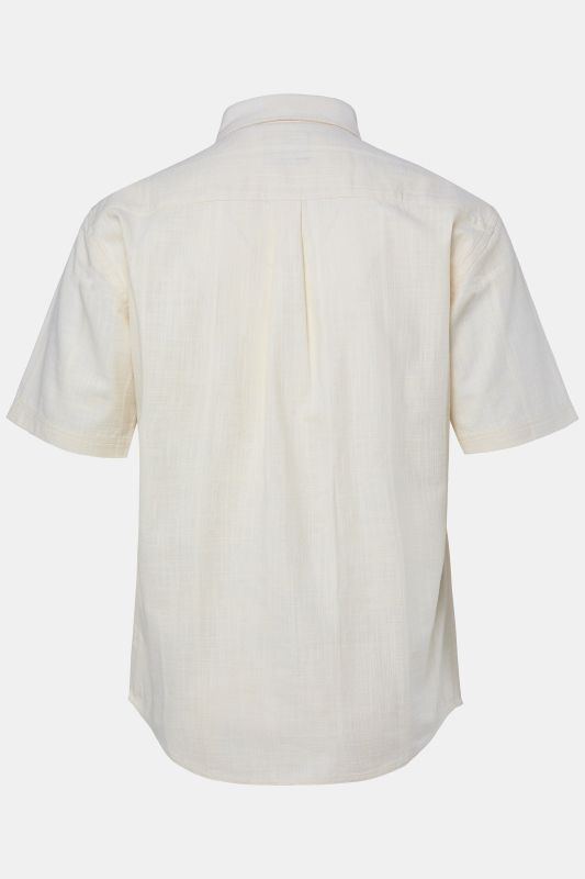 Chemise JP 1880 texturée, manches courtes et col Kent, coupe Modern Fit - jusqu'au 8 XL