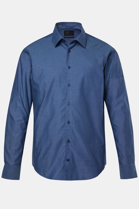 Chemise JP 1880 motif à pois, manches longues et col Kent, collection Business, coupe Modern Fit - jusqu'au 8 XL