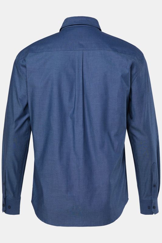 Chemise JP 1880 motif à pois, manches longues et col Kent, collection Business, coupe Modern Fit - jusqu'au 8 XL