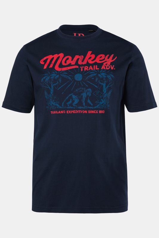 T-shirt JP 1880, imprimé et manches courtes - jusqu'au 8 XL