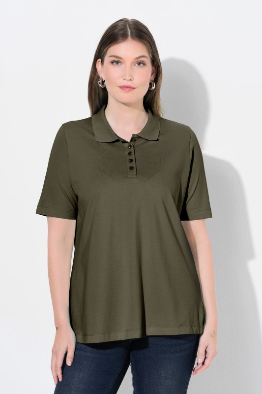 Polo patte de boutonnage plus longus, manches courtes et col polo