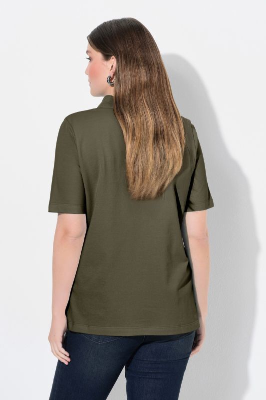 Polo patte de boutonnage plus longus, manches courtes et col polo