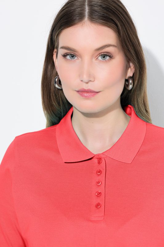 Polo patte de boutonnage plus longus, manches courtes et col polo