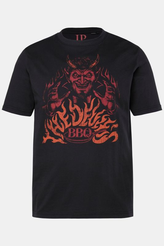 T-shirt JP 1880, manches courtes et imprimé barbecue - jusqu'au 8 XL