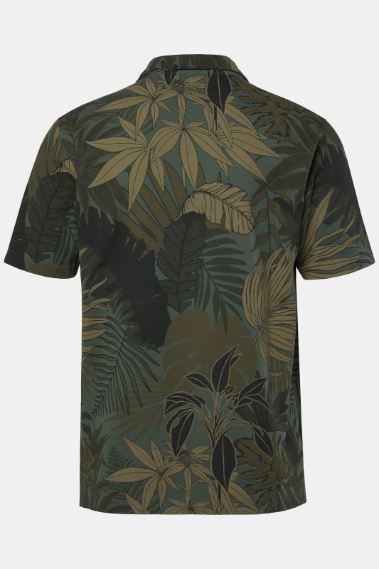 Polo JP 1880 en piqué, manches courtes et imprimé all-over - jusqu'au 8 XL