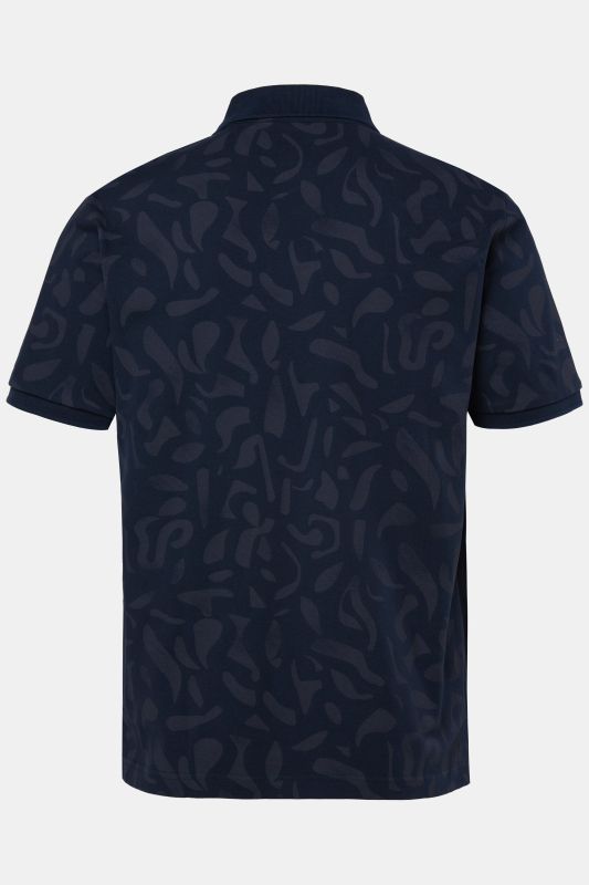 Polo JP 1880 en piqué, manches courtes et imprimé all-over - jusqu'au 8 XL