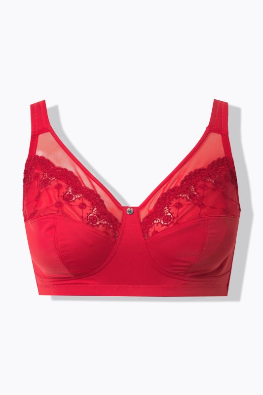 Soutien-gorge de maintien, sans armatures, dentelle - bonnet C-F