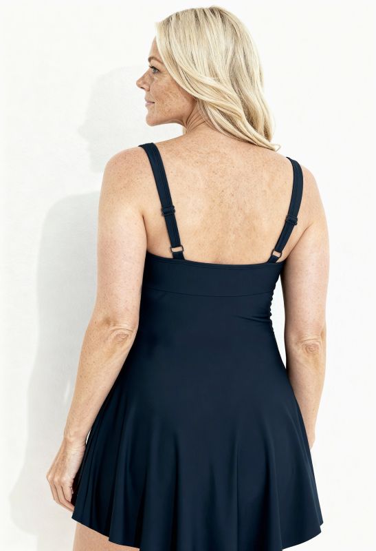 Maillot de bain avec bonnets souples, bande fantaisie, matière recyclée